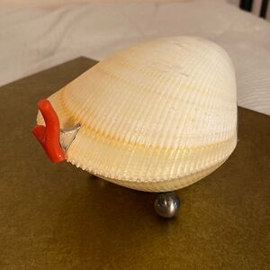 Seashell and Sterling Silver decorative box by Marguerite Stix